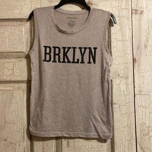 Juniors size Large sleeveless t-shirt